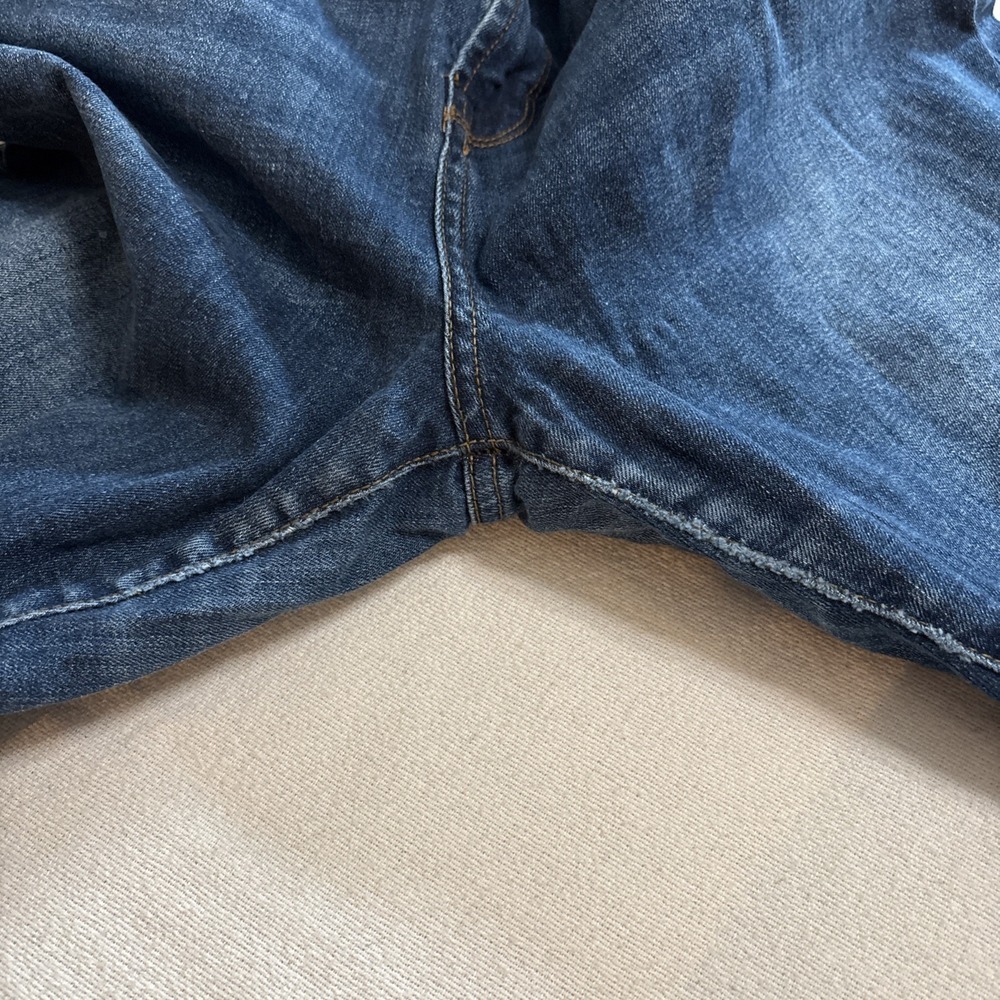 Kenzie Jeans‎ Dark Wash Skinny Crop Fray Hem Ankle Women's Size 14/32 - Picture 8 of 8